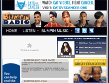 Tablet Screenshot of bumpinradio.com